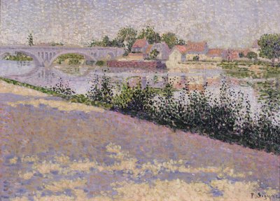 Les Andelys, Port Morin by Paul Signac